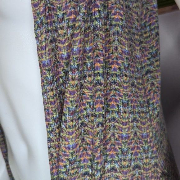 LuLaRoe Rainbow Patterned Sleeveless Duster Cardigan S GUC - Picture 4 of 7